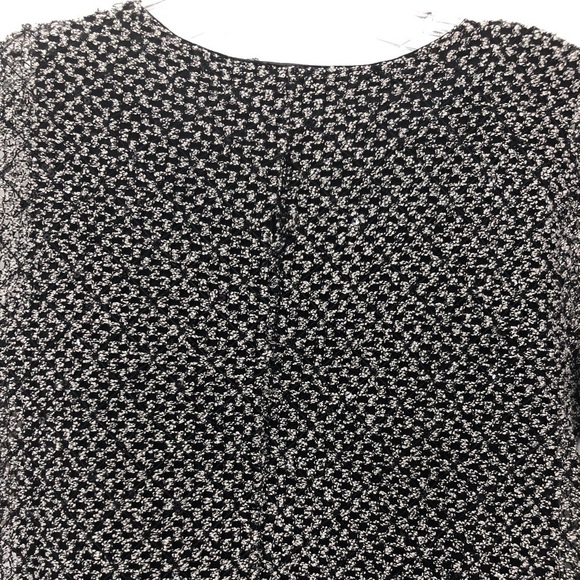 M Collection 3/4 Sleeve Knit Blk/ Wht Sweater - Picture 5 of 5